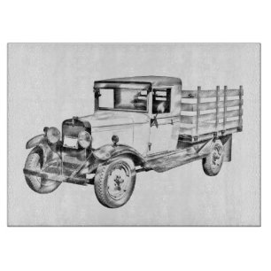 Tabla De Cortar Ilustración de camión Chevy 1929 de 1 tonelada con