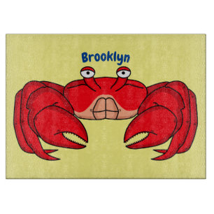 Tabla De Cortar Ilustracion de cangrejo rojo