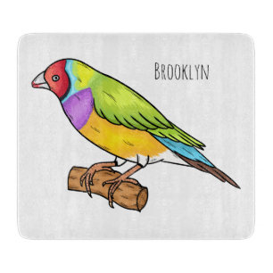 Tabla De Cortar Ilustracion de personalizado de aves silvestres de