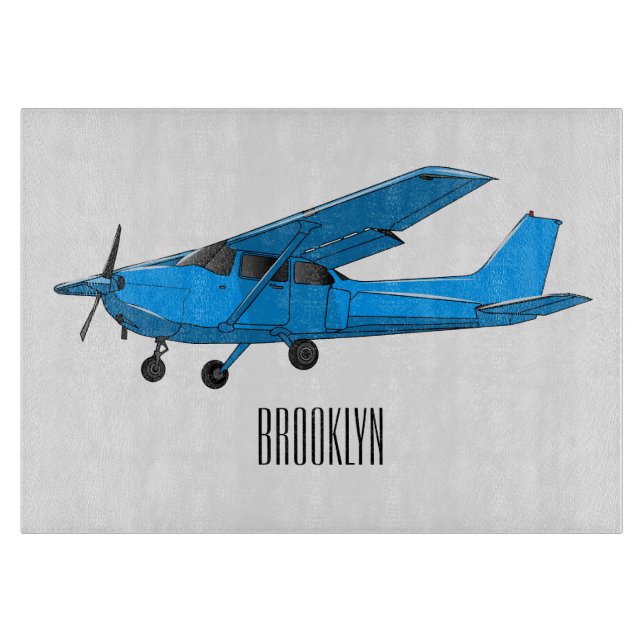 Tabla De Cortar Ilustracion de personalizado de aviones (Anverso)