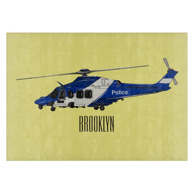 Tabla De Cortar Ilustracion de personalizado de helicópteros de la (Anverso)