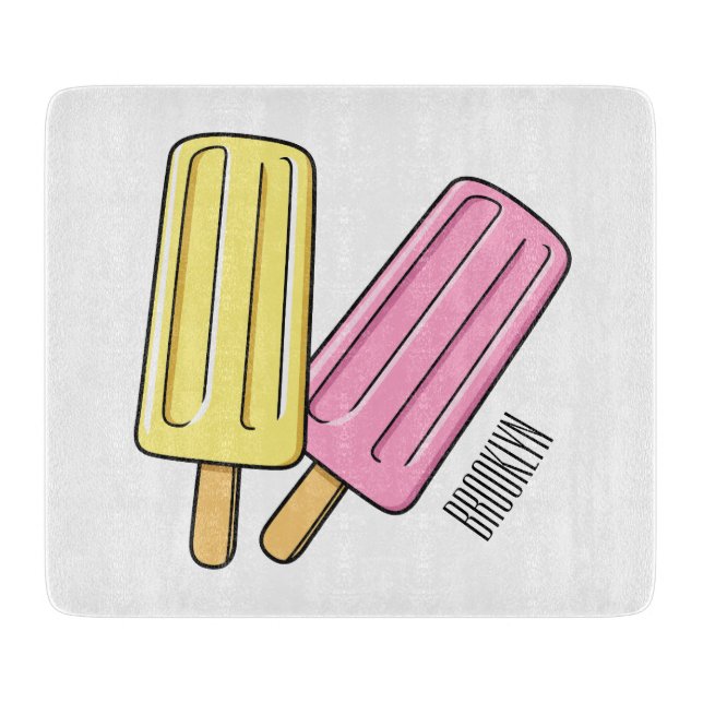 Tabla De Cortar Ilustracion de personalizado de hielo (Anverso)