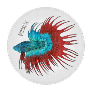 Tabla De Cortar Ilustracion de personalizado de peces de cola cruz