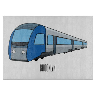 Tabla De Cortar Ilustracion de personalizado de trenes eléctricos