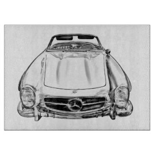 Tabla De Cortar Ilustración del coche convertible Mercedes Benz 30