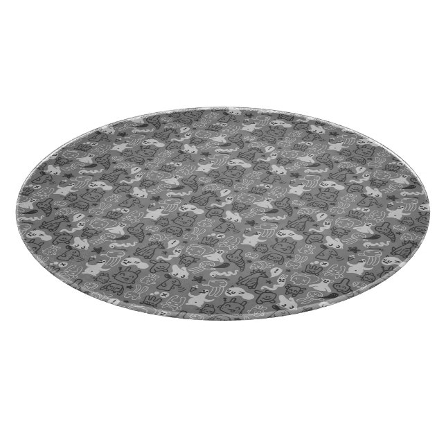 Tabla De Cortar ilustracion del modelo de los doodles (Borde)