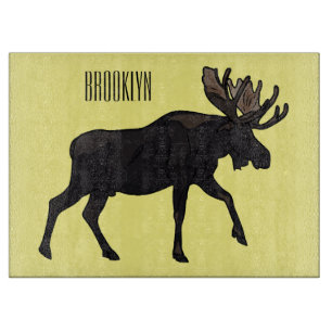 Tabla De Cortar Ilustracion Moose personalizado