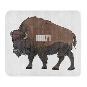 Tabla De Cortar Ilustracion personalizado Bison
