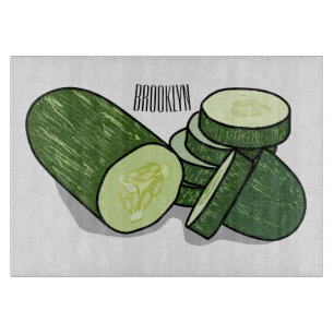 Tabla De Cortar Ilustracion personalizado Cucumber