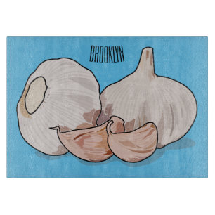 Tabla De Cortar Ilustracion personalizado de ajo
