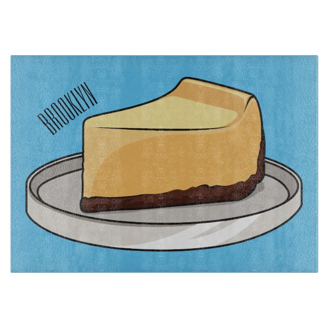Tabla De Cortar Ilustracion personalizado de Cheesecake (Anverso)