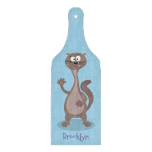 Tabla De Cortar Ilustracion personalizado de comadreja divertida