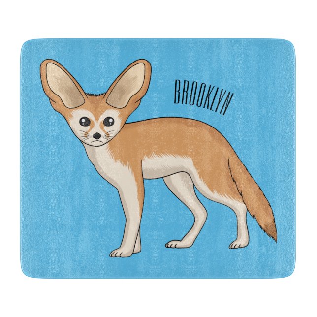Tabla De Cortar Ilustracion personalizado de Fennec fox (Anverso)