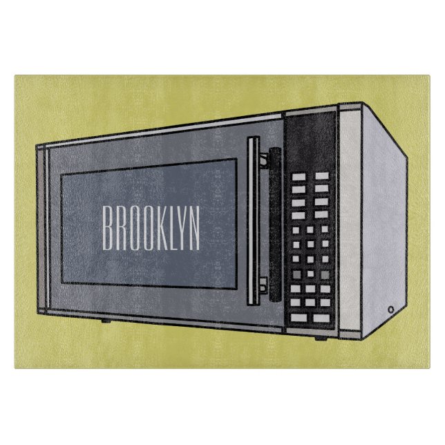 Tabla De Cortar Ilustracion personalizado de microondas (Anverso)