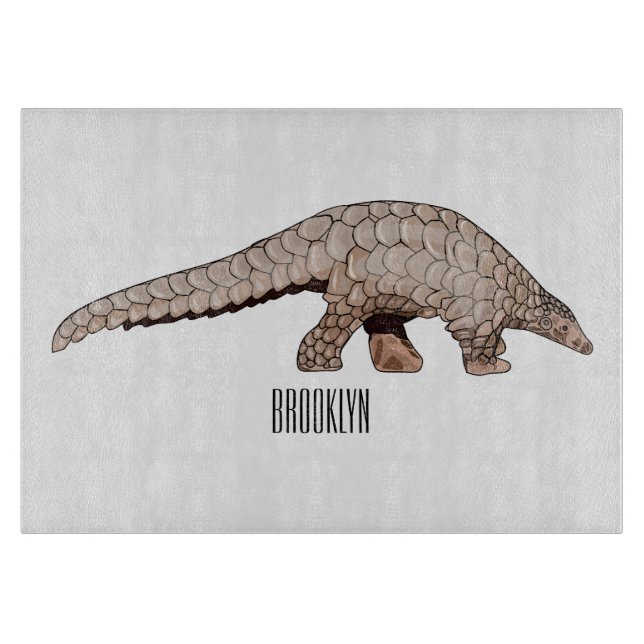 Tabla De Cortar Ilustracion personalizado de Pangolin (Anverso)