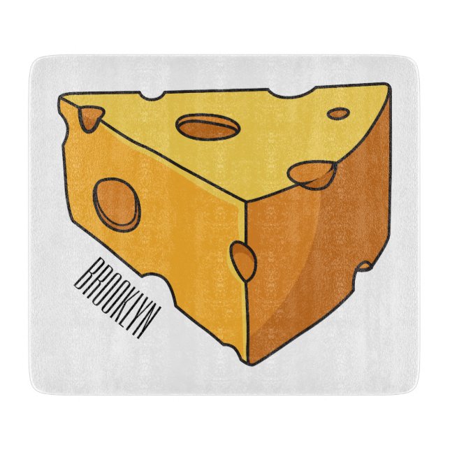 Tabla De Cortar Ilustracion personalizado de queso (Anverso)