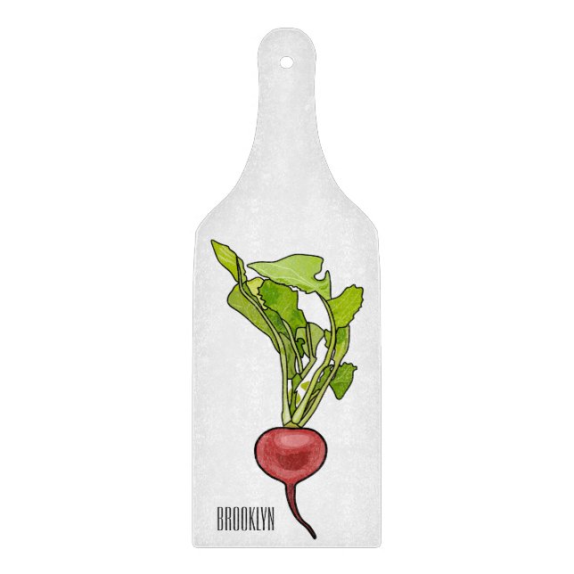 Tabla De Cortar Ilustracion personalizado de Radish (Anverso)