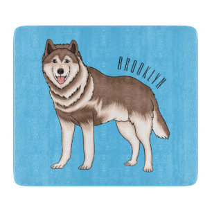 Tabla De Cortar Ilustracion personalizado husky siberiano