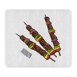 Tabla De Cortar Ilustracion personalizado kebab o kabob