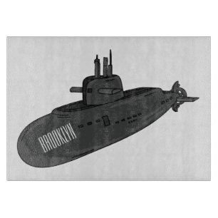 Tabla De Cortar Ilustracion personalizado submarino