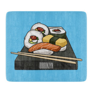 Tabla De Cortar Ilustracion personalizado Sushi