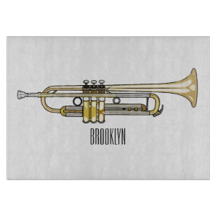 Tabla De Cortar Ilustracion personalizado Trumpet