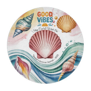 Tabla De Cortar Ilustracion Retro Beach de Summer Vibes