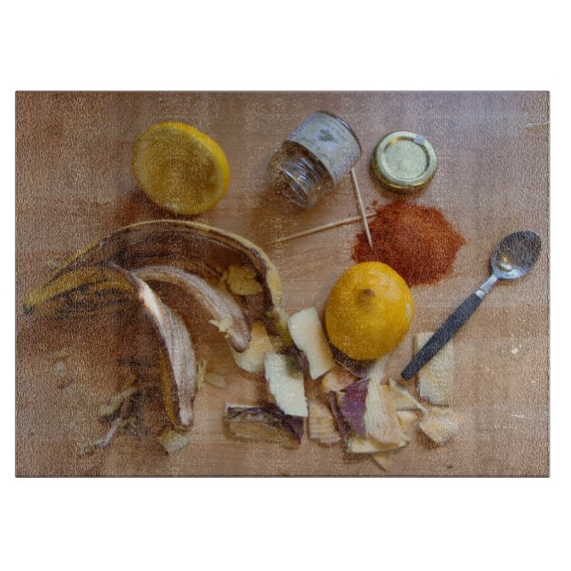 Tabla De Cortar imagen divertida de ingredientes de cocina de limo (Anverso)