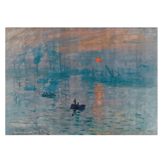 Tabla De Cortar Impresión Amanecer Claude Monet  (Anverso)