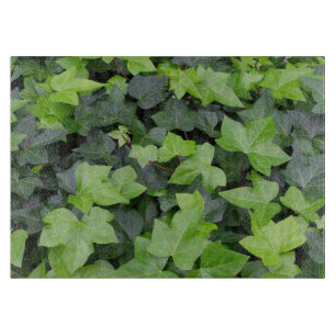 Tabla De Cortar Impresión botánica de marfil verde