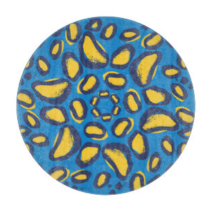 Tabla De Cortar Impresión colorida de leopardo, textura perfecta.
