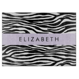 Tabla De Cortar Impresión de cebra, franjas, negro y blanco, su no