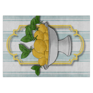 Tabla De Cortar Impresión de cocina italiana con bolas de limón   