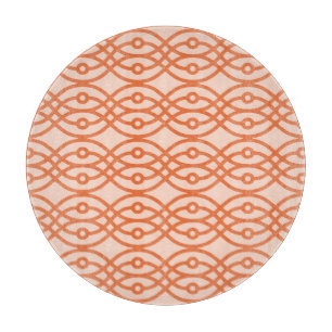 Tabla De Cortar Impresión de kimono, naranja de coral