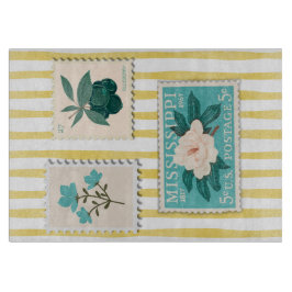 Tabla De Cortar Impresión de la cocina con sello de posta vintage