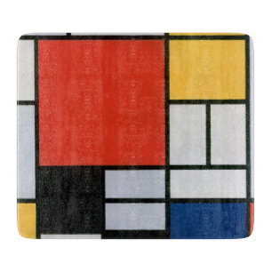 Tabla De Cortar Impresión de la composición de Piet Mondrian en ro