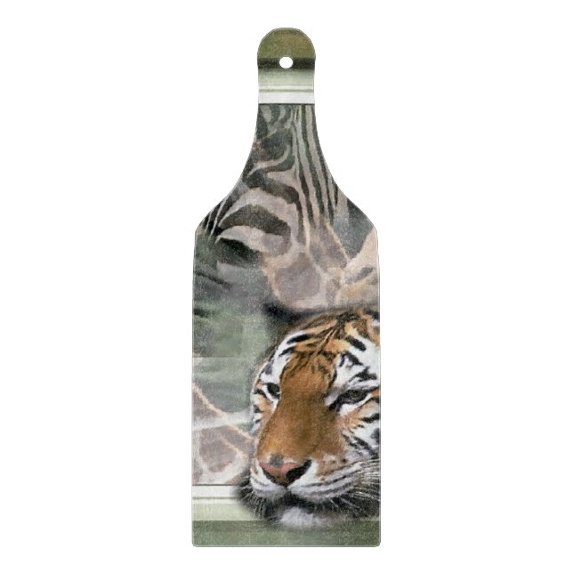 Tabla De Cortar Impresión de la jungla primitiva (Anverso)