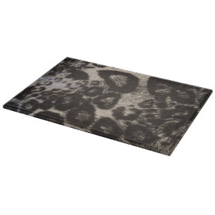 TABLA DE CORTAR IMPRESIÓN DE LEOPARDO NEGRO