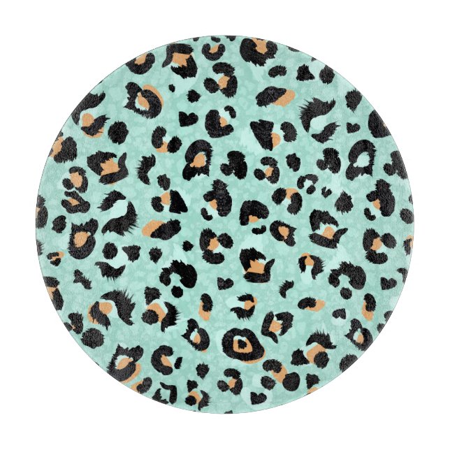 Tabla De Cortar Impresión de leopardo, patrón animal (Anverso)