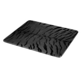 Tabla De Cortar Impresión de piel de tigre gris