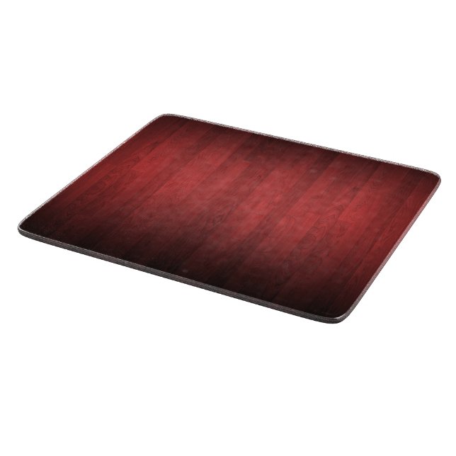 Tabla De Cortar Impresión digital de madera rojo oscuro (Borde)