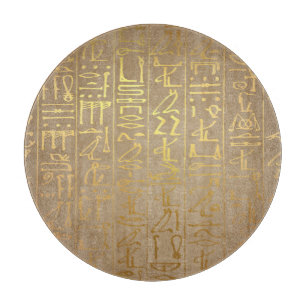 Tabla De Cortar Impresión egipcia del papel de los Hieroglyphics