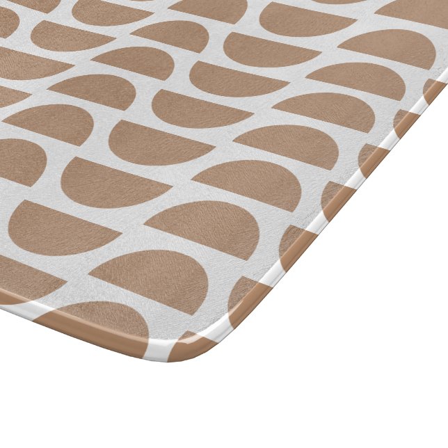 Tabla De Cortar Impresión geométrica de abstracto amarillo contemp (Borde)