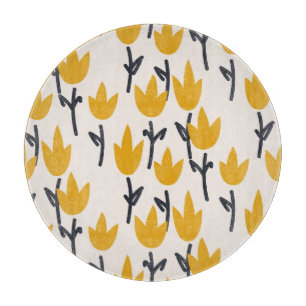 Tabla De Cortar Impresión simple de la tela de la flor de tulipán