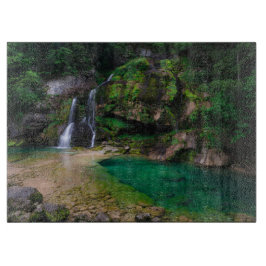 Tabla De Cortar Impresionante cascada Virje, Poster de Eslovenia