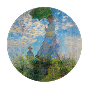 Tabla De Cortar Impresionismo de Monet Woman Parasol