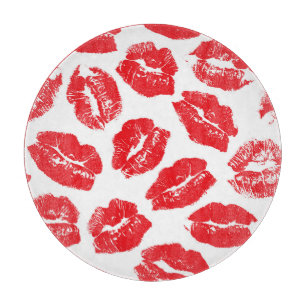 Tabla De Cortar Imprint Kiss Red Lips: Vieja sin Marea