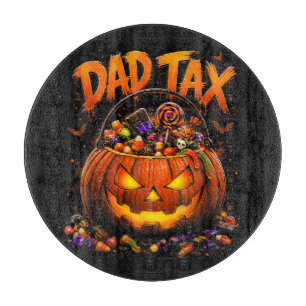 Tabla De Cortar Impuesto de Papá Divertido Calabaza de Halloween