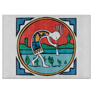 Tabla De Cortar Indio Kokopelli del nativo americano