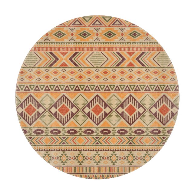 Tabla De Cortar Indio peruano: La tribal geométrica no tiene probl (Anverso)